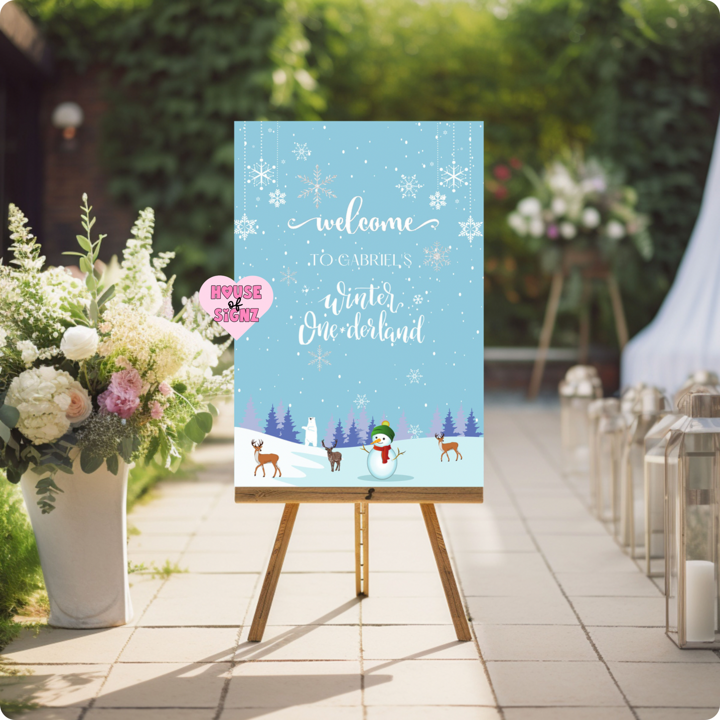 Winter Wonderland welcome sign