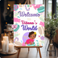 Kids candy themed welcome sign